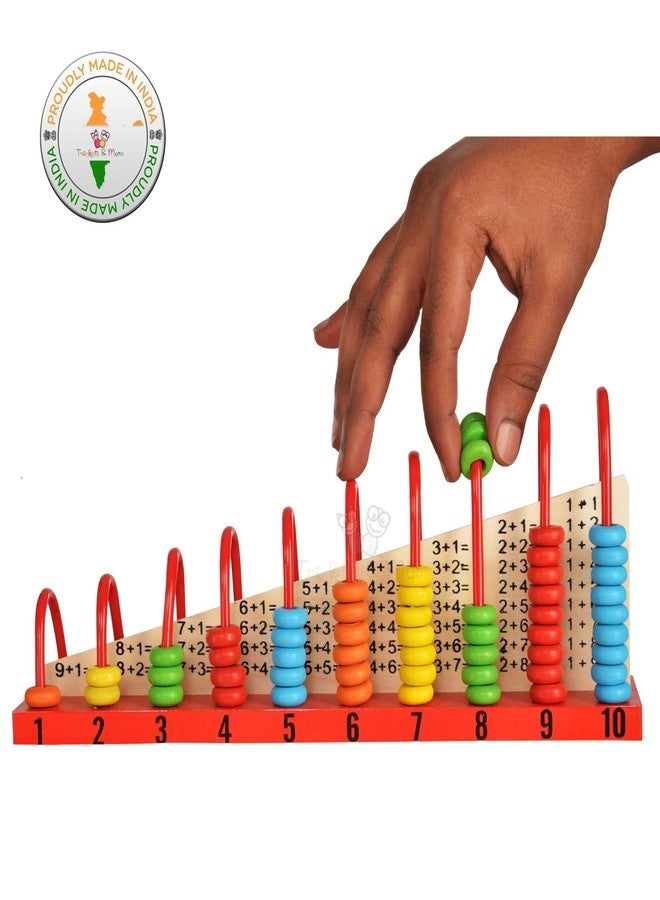 BEMOX Wooden Educational Abacus, Maths Learning Toy with Counting Frame, Kids 3+ Years - Image 2