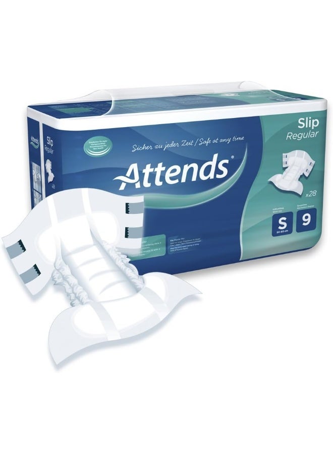 Attends Slip Active 9 M For Heavy Urinary Incontinence Unisex Pack Of 28
