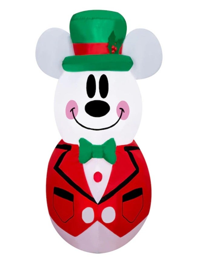 جيمي دمية ميكي رجل الثلج القابلة للنفخ لعيد الميلاد من جيمي، بطول 3.5 قدم - Image 1