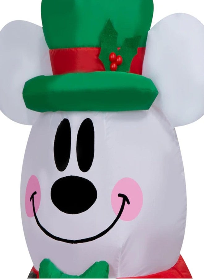 جيمي دمية ميكي رجل الثلج القابلة للنفخ لعيد الميلاد من جيمي، بطول 3.5 قدم - Image 4