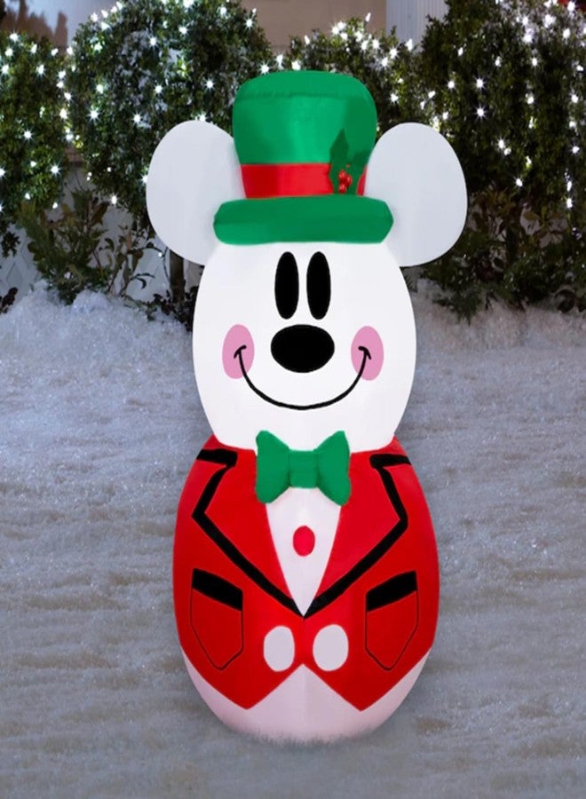 جيمي دمية ميكي رجل الثلج القابلة للنفخ لعيد الميلاد من جيمي، بطول 3.5 قدم - Image 2