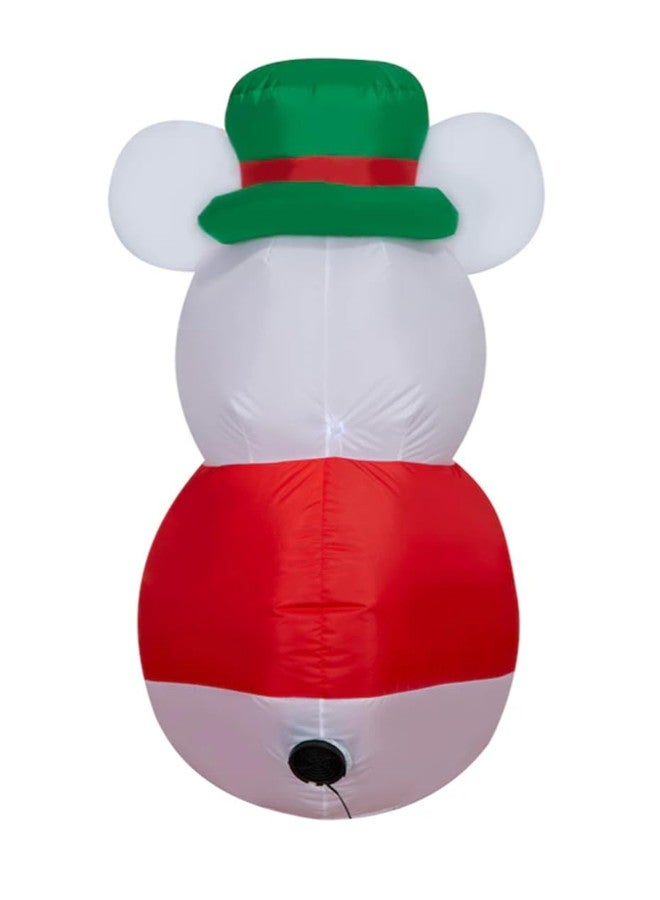 جيمي دمية ميكي رجل الثلج القابلة للنفخ لعيد الميلاد من جيمي، بطول 3.5 قدم - Image 5