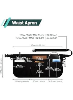 Generic Utility Belt Restaurant Waiter Apron Waist Money Pouch Bag Multifunctional Tool Aprons for Garden Craftsmen Carpenter Barber  - Image 3