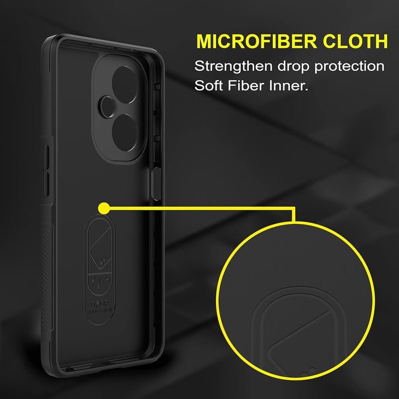 ZAPCASE Back Case Cover for Oneplus Nord Ce 3 Lite 5G | Compatible for Oneplus Nord Ce 3 Lite 5G Back Cover | Liquid Silicon Magic Case with Camera Protection | Black - Image 4