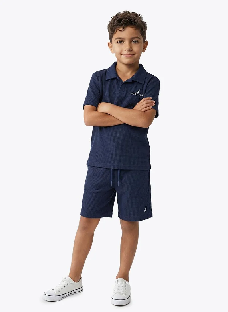 Nautica  Boys Top and Shorts Set for Comfortable Casual and Summer Style - Blue for Men | Best Price UAE