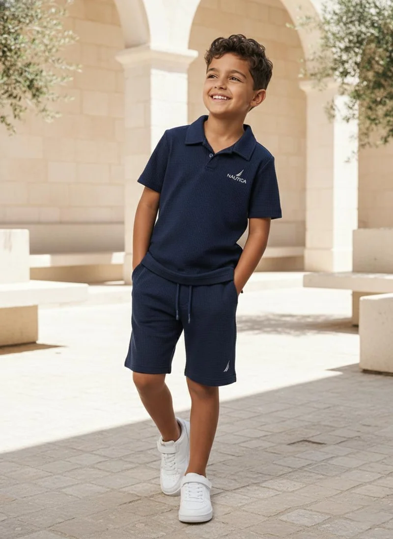 Nautica  Boys Top and Shorts Set for Comfortable Casual and Summer Style - Blue for Men | Best Price UAE
