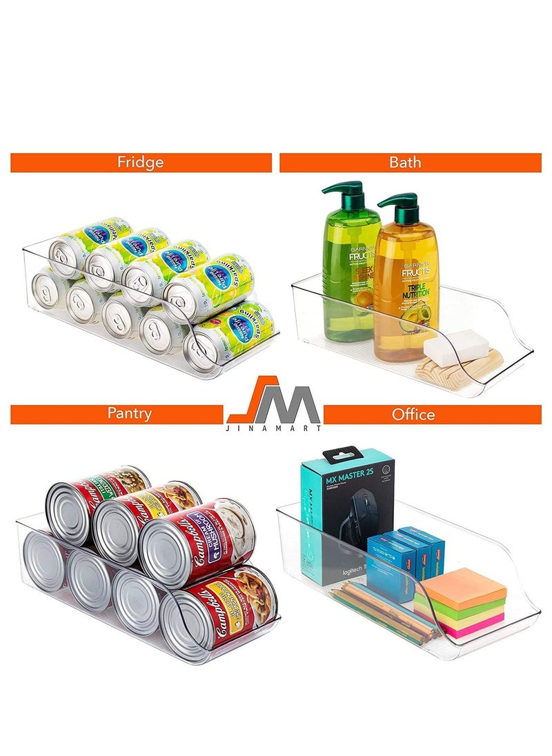 Excefore - 1 Pack Refrigerator Organizer, Bin Pop Soda Can Beverage Holder for Fridge, Freezer, Kitchen, Countertops, Cabinets - Image 1
