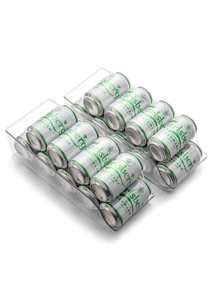 Excefore - 1 Pack Refrigerator Organizer, Bin Pop Soda Can Beverage Holder for Fridge, Freezer, Kitchen, Countertops, Cabinets - Image 1
