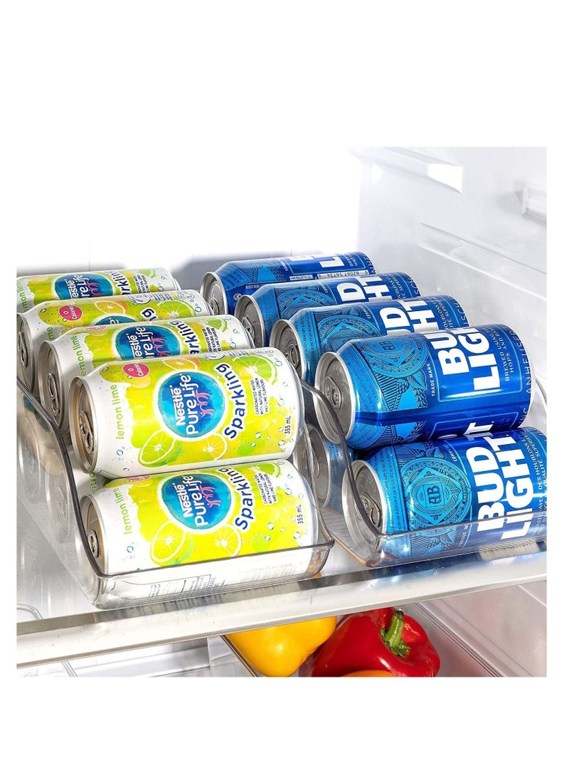 Excefore - 1 Pack Refrigerator Organizer, Bin Pop Soda Can Beverage Holder for Fridge, Freezer, Kitchen, Countertops, Cabinets - Image 1