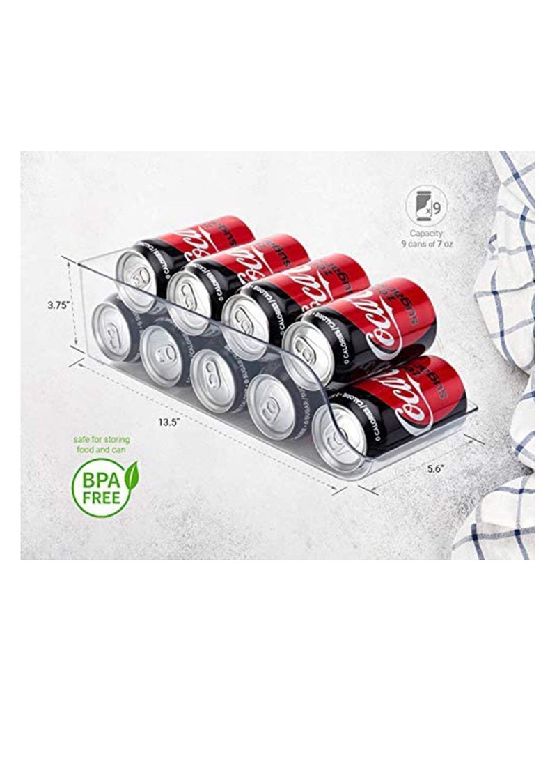 Excefore - 1 Pack Refrigerator Organizer, Bin Pop Soda Can Beverage Holder for Fridge, Freezer, Kitchen, Countertops, Cabinets - Image 1