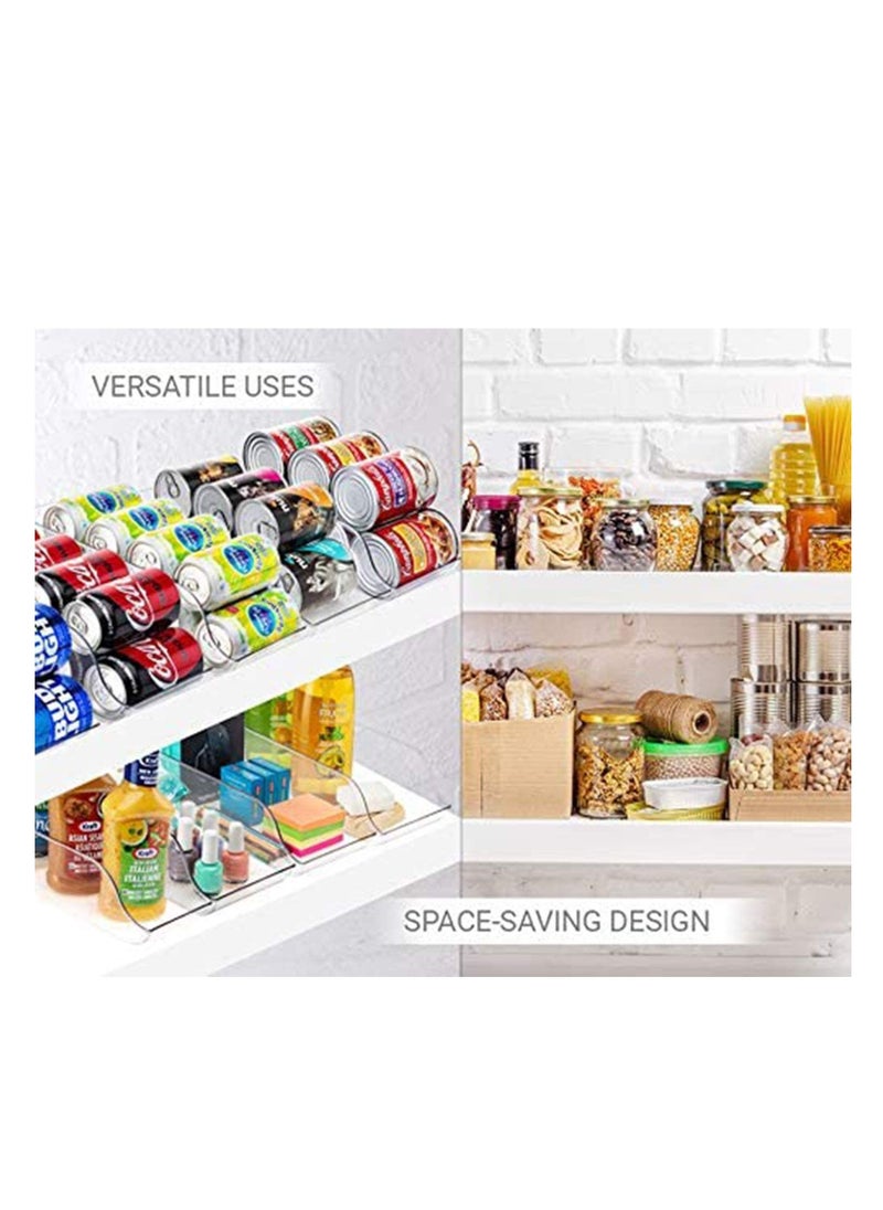 Excefore - 1 Pack Refrigerator Organizer, Bin Pop Soda Can Beverage Holder for Fridge, Freezer, Kitchen, Countertops, Cabinets - Image 1