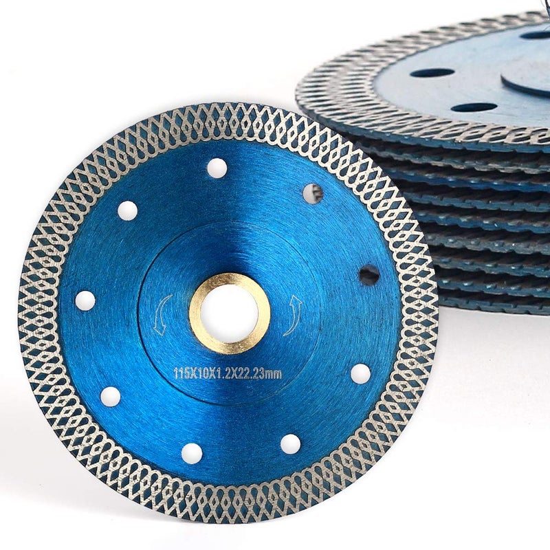 OSCEH 10Pcs/Box Super Thin Diamond Tile Blade 4.5", Porcelain Saw Blade for Cutting Porcelain Tile Granite Marbles - Image 1