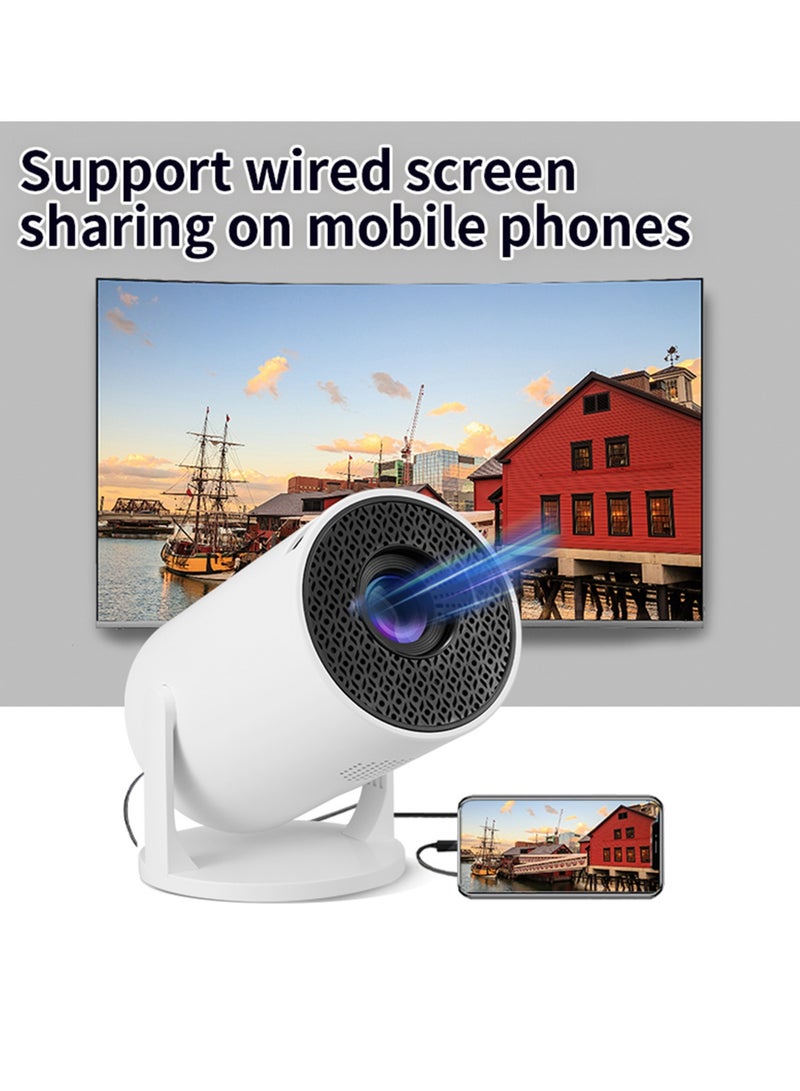 Small Projector White Wireless Fidelity 270° Adjustable LED 1080P Portable Movie Projector for Android Phone USB TV Stick Laptop  - Image 4