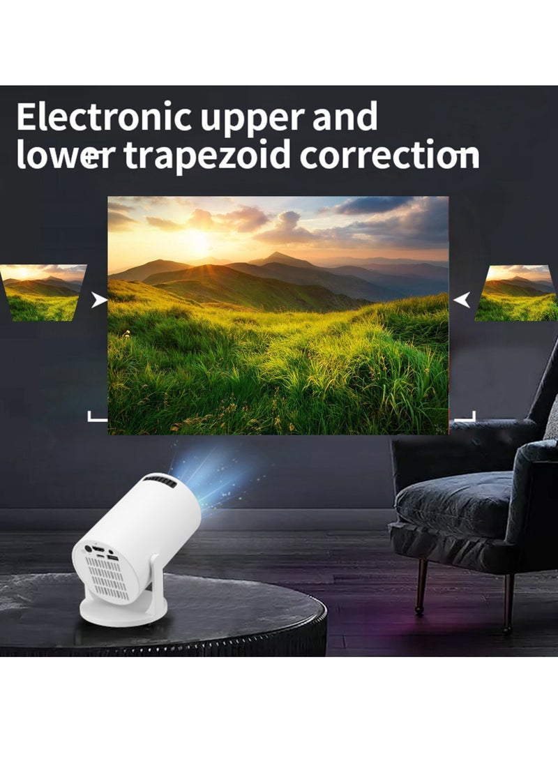 Small Projector White Wireless Fidelity 270° Adjustable LED 1080P Portable Movie Projector for Android Phone USB TV Stick Laptop  - Image 5