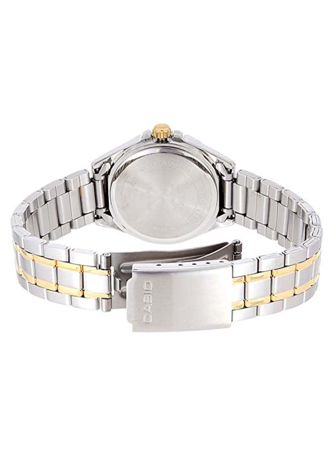 CASIO Women Stainless Steel Digital Quartz Watch LTP-1308SG-7AVDF - 31 mm - Silver/Gold - Image 3