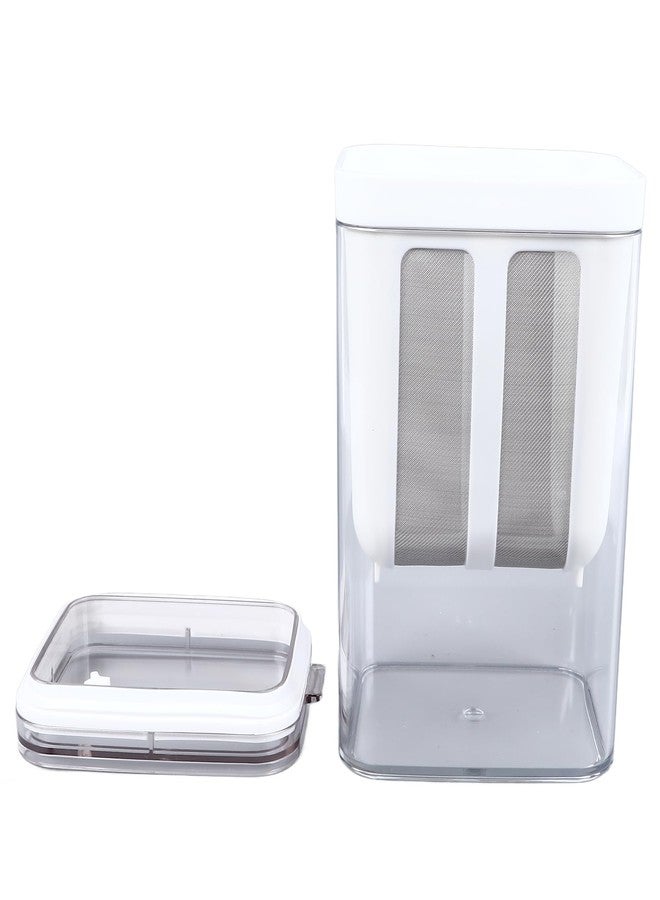 ايجويوس مصفاة زبادي، مصفاة لصنع الزبادي اليوناني، أداة فصل مصل اللبن ذات سعة كبيرة، مصفاة متعددة الأغراض بشبكة دقيقة للزبادي والأرز والشاي وحليب المكسرات والقهوة والجبن - Image 1