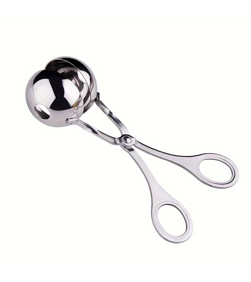 Large Stainless Steel Meatball Machine Non Stick Tongs Spoon Kitchen Tool 1pc - Image 5