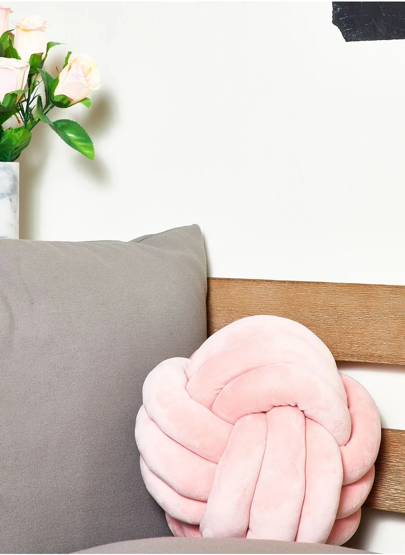 Noire Edit Pink Knot Cushion