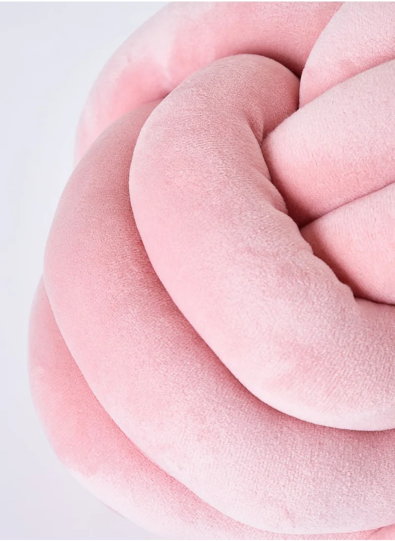 Noire Edit Pink Knot Cushion