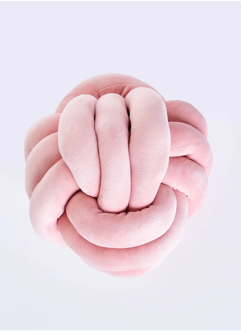Noire Edit Pink Knot Cushion