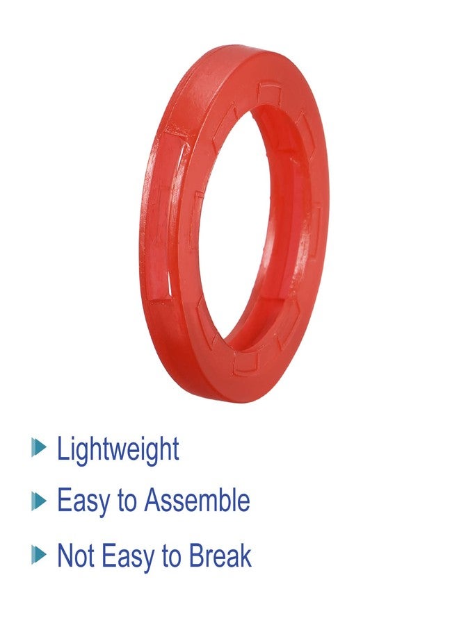 PATIKIL Key Cap Cover Rings, 20Pcs 24mm Keys Identifier Coding Tags Silicone Sleeve for Office House Apartment Red - Image 4
