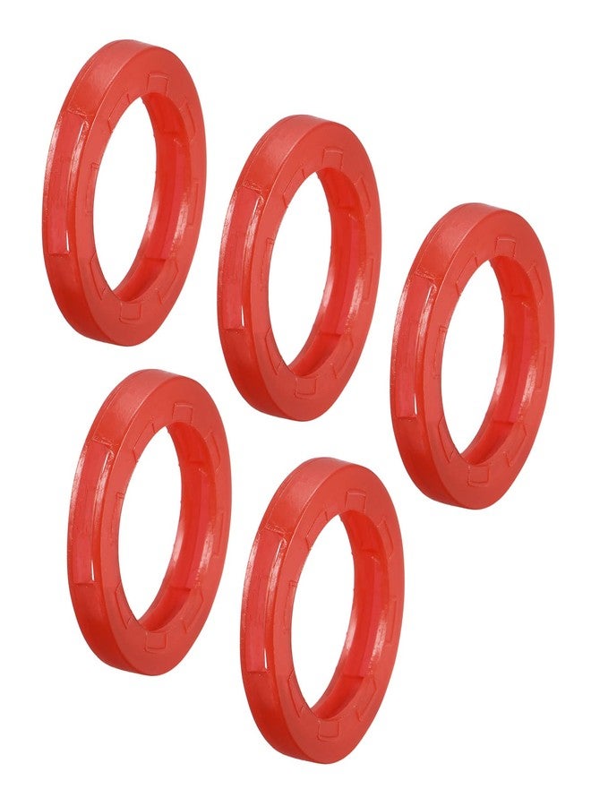 PATIKIL Key Cap Cover Rings, 20Pcs 24mm Keys Identifier Coding Tags Silicone Sleeve for Office House Apartment Red - Image 1