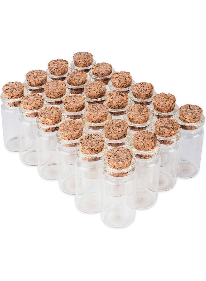 Super Z Outlet Mini Clear Glass Jars Bottles with Cork Stoppers for Arts & Crafts, Projects, Decoration, Party Favors - Size: 1-1/2" Tall X 3/4 Inches Diameter (24 Count) - Image 5