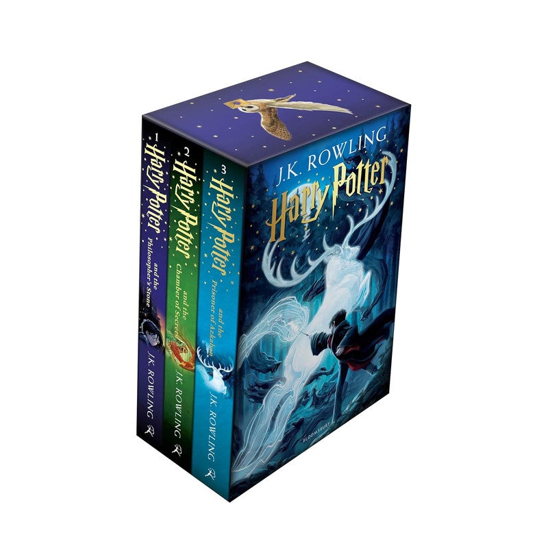Harry Potter 1–3 Box Set: A Magical Adventure Begins Paperback
Harry Potter and the Philosopher's Stone
Harry Potter and the Chamber of Secrets
Harry Potter and the Prisoner of Azkaban