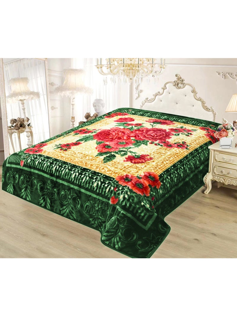 STARLIFE Double Ply Premium Korea Quality Blanket Made by 100% Polyester SPUN YARN Obtained from Virgin Polyester Which is Suitable for winter and Rainy Season 220*240CM 10LBS  - Image 1
