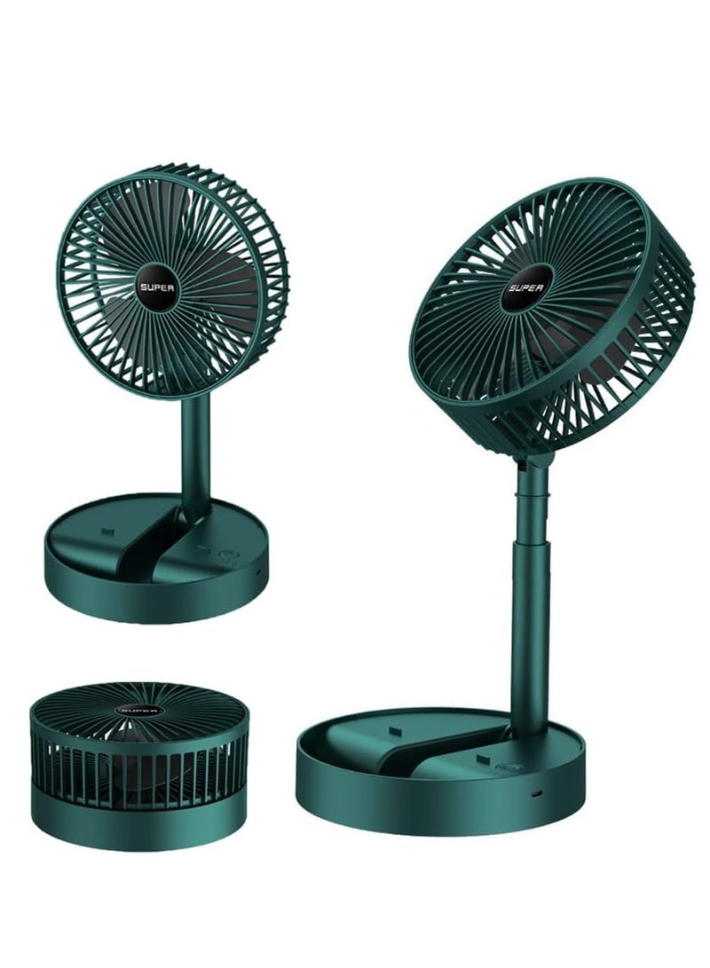 اي لايت USB شحن للطي مروحة قابلة للسحب مروحة كهربائية صغيرة محمولة سطح المكتب مكتب سطح المكتب مروحة صغيرة هدية - Image 1