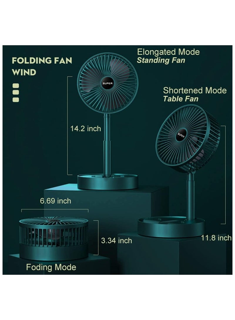 اي لايت USB شحن للطي مروحة قابلة للسحب مروحة كهربائية صغيرة محمولة سطح المكتب مكتب سطح المكتب مروحة صغيرة هدية - Image 2