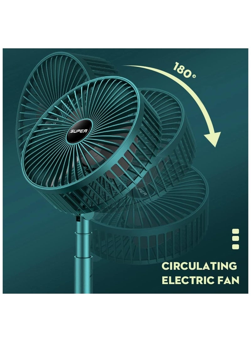 اي لايت USB شحن للطي مروحة قابلة للسحب مروحة كهربائية صغيرة محمولة سطح المكتب مكتب سطح المكتب مروحة صغيرة هدية - Image 4