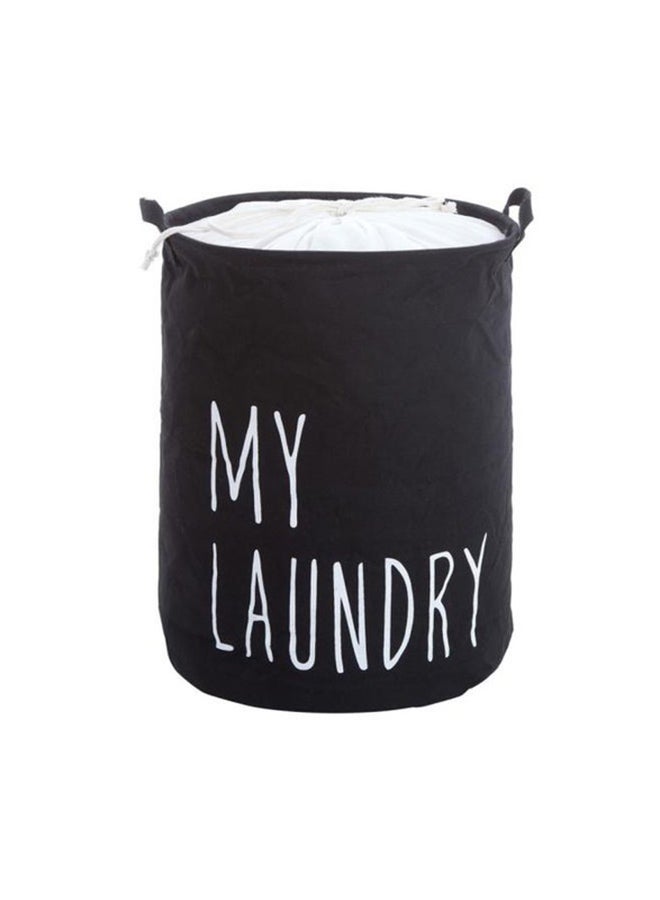Creative Multifunctional Storage Bucket Laundry Basket Black/White - Image 1