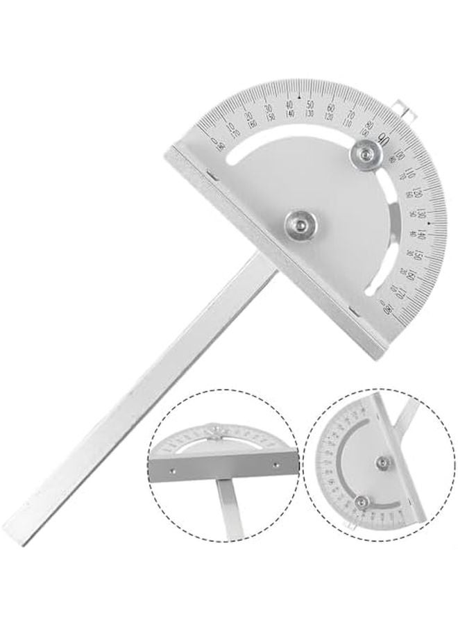 مسطرة زاوية دقيقة لقياس الزوايا المعدنية بتصميم فتحة T لقطع النجارة DIY بدقة - Image 4