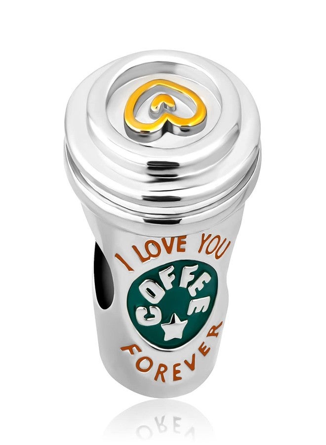 MiiFort Coffee Cup Charm fits Pandora Charms Bracelets Birthday Jewelry Gift for Women Daughter Sister Granddaughter Friendship Niece - Image 2