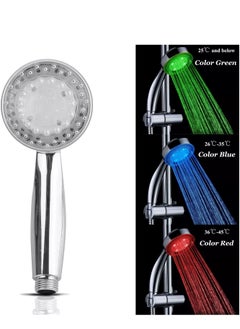 Plan A LED Illuminated Shower Head - With Thermal Sensor Automatically Changes Colors According To Temperature, Water Saving And Eco-friendly, Illuminates Water Flow Ideal For Child Safety  - Image 2