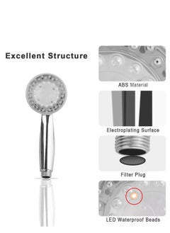 Plan A LED Illuminated Shower Head - With Thermal Sensor Automatically Changes Colors According To Temperature, Water Saving And Eco-friendly, Illuminates Water Flow Ideal For Child Safety  - Image 4