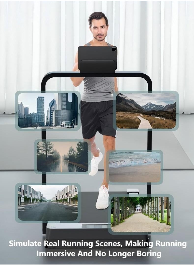 Smart Foldable Treadmill With Remote Control, Led Display, 2.0 Hp Motor, Convenient For Use At Home, Gym Or Office