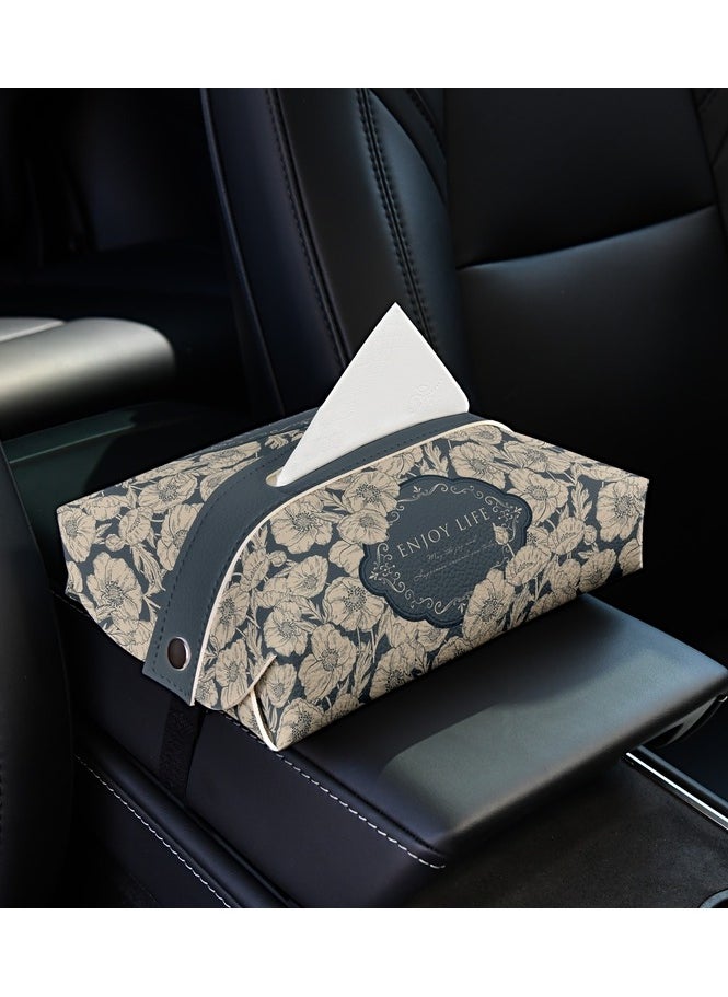 EBMINI Neoclassical Floral Car Tissue Box 
