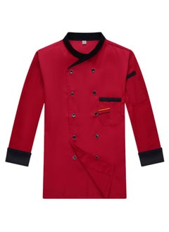 NIBEMINENT Restaurant Bakery Catering Work Wear Coat Women Kitchen Cook Clothing   Mens Chef Jacket Short Long Sleeve Chef Coat  - Image 1