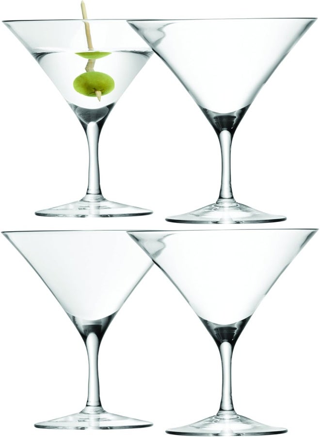 LSA International LSA International Bar Martini Glass 6 fl oz Clear x 4, H4.75in - Image 1