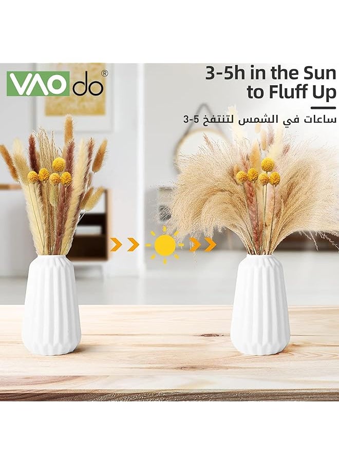 erorex 110 Pcs Natural Dried Pampas Grass Dried Plants Decor Billy Gold Balls Reed Grass Pampas Grass Natural Bunny Tails For Wedding Flowers Home Table Decor Rustic Farmhouse Party  - Image 3