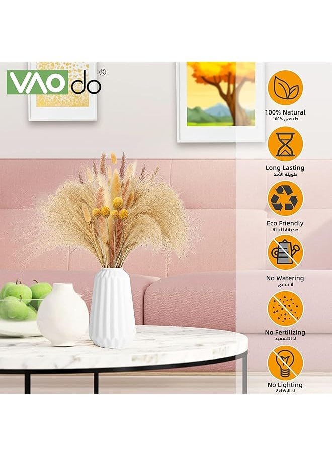 erorex 110 Pcs Natural Dried Pampas Grass Dried Plants Decor Billy Gold Balls Reed Grass Pampas Grass Natural Bunny Tails For Wedding Flowers Home Table Decor Rustic Farmhouse Party  - Image 5