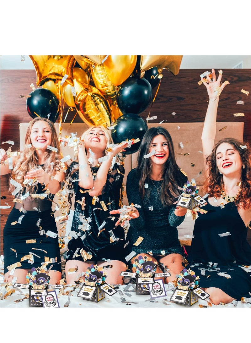 بطاقة تخرج ثلاثية الأبعاد مصنوعة يدويًا مع ظرف - هدية تهنئة مثالية لخريجي الكلية والجامعة والمدرسة الثانوية. احتفل بإنجازهم! - Image 2