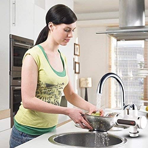 DADLM® Instant Electric Water Heater Faucet (3000W) Tankless Hot Water Heater for Kitchen&Bathroom,Energy-Efficient with Adjustable Temperature Control,LED Electric Head Heater For Home (1) - Image 3