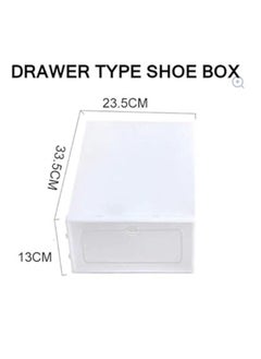 NAFEH Transparent Shoe Box Shoe Organizers Plastic Thickened Foldable Dustproof Storage Box Stackable Combined Shoe Cabinet  - Image 4