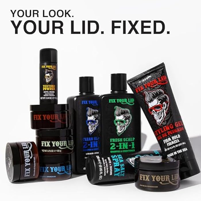 Fix Your Lid Clean Slate 2-in-1 Shampoo and Conditioner for Men | Deep Cleansing Formula with Aloe and Vitamin E | Removes Oil, Buildup and Conditions, 14 fl oz - Image 5