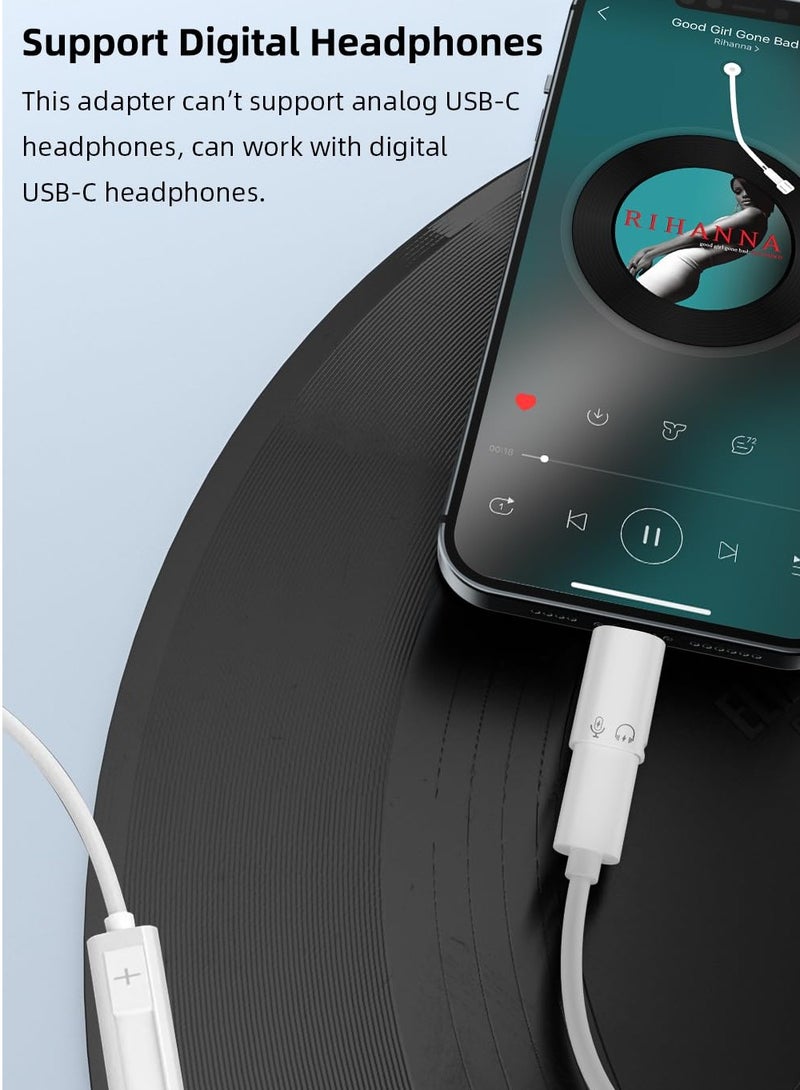 2 Pack Lightning to USB C Adapter, USB C/USB 3.0 Female to Lightning Male OTG Adapter for iPhone/iPad, Support Connect Card Reader, U Disk, USB Flash Drive, Keyboard, Mouse and More