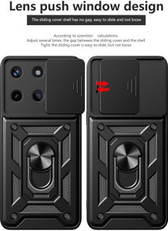 Generic Shield Full Protection Case With Metal Ring &Slide Camera Cover For realme 11 4gg  - Image 2