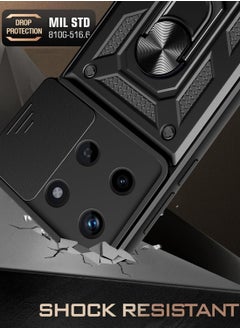 Generic Shield Full Protection Case With Metal Ring &Slide Camera Cover For realme 11 4gg  - Image 3